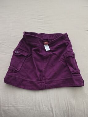 Tea Collection Purple Cargo Pocket Skirt